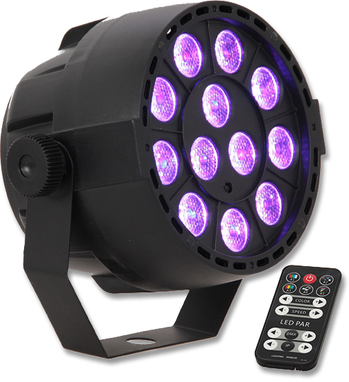 36W LED RGBAW UV PAR Strahler DMX & Musik gesteuerter